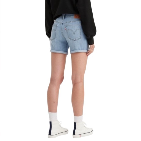 🆕 Denizen by Levi’s Women’s Mid Length Denim Jeans Shorts 31W 12 Large - Picture 3 of 16